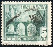 Spain 1948 Railroad Centenary 5 PTA Verde Edifil 1038. Subida por Mike-Bell